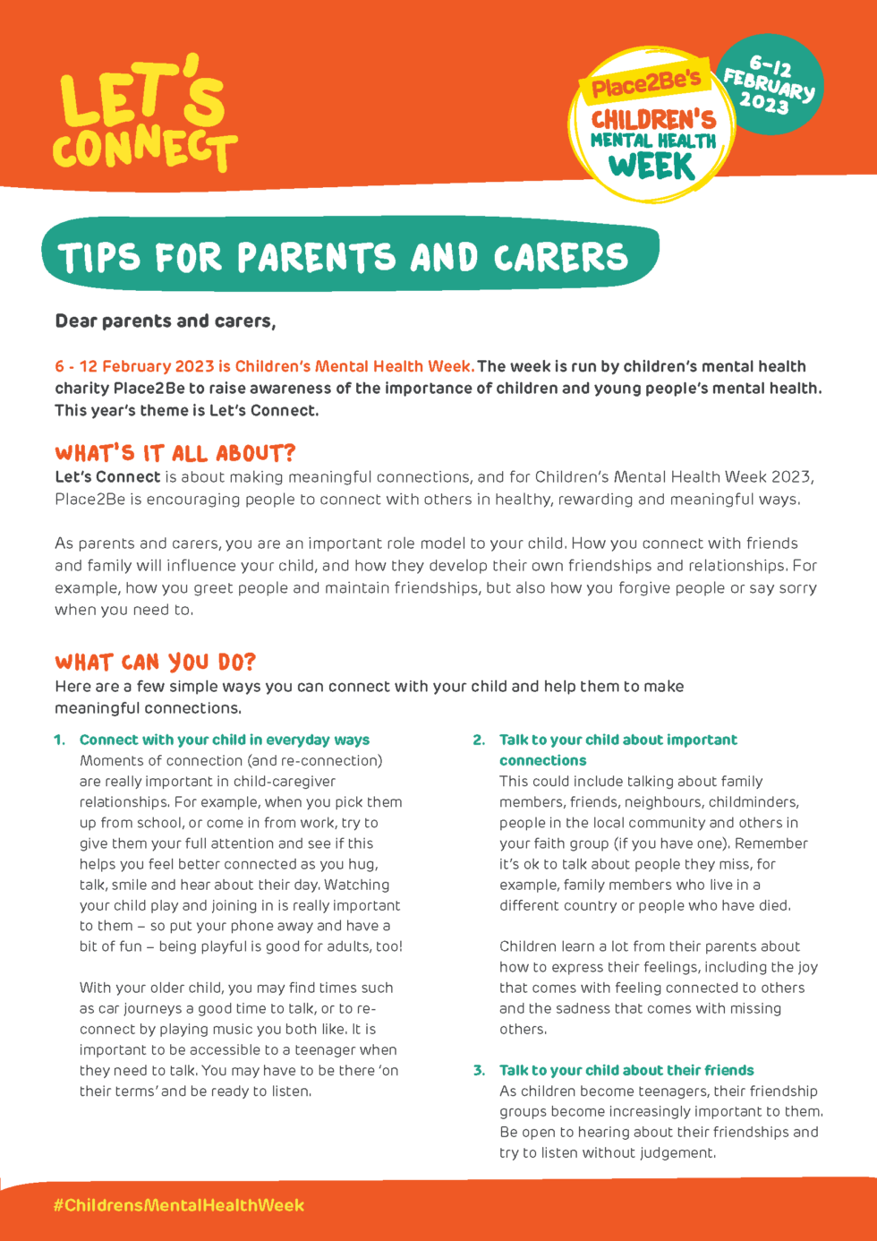 Parents Mental Health Anchorsholme Academy